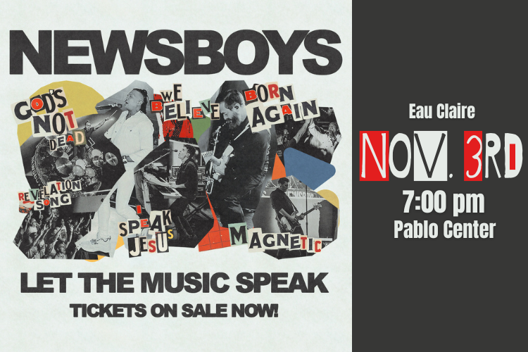 Newsboys pic with concert details for EauClaire 11/3